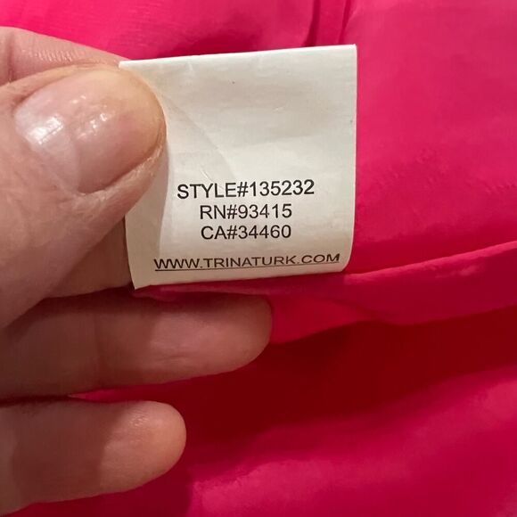Trina Turk Tropical Nikola Stretch Fit & Flare Dress in Barbie Pink Size 4 - Picture 13 of 15